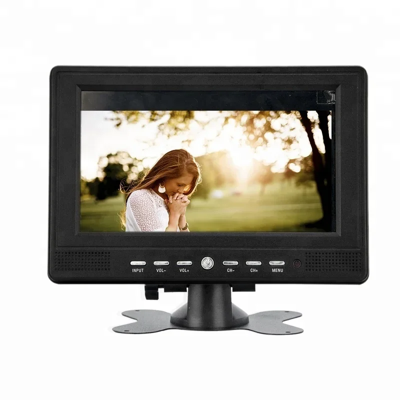 &For 7 Inch Portable Digital TV DVB-T2 ATSC ISDB-T LCD Screen Rechargeable Battery Car Monitor Television Auto RV Travel