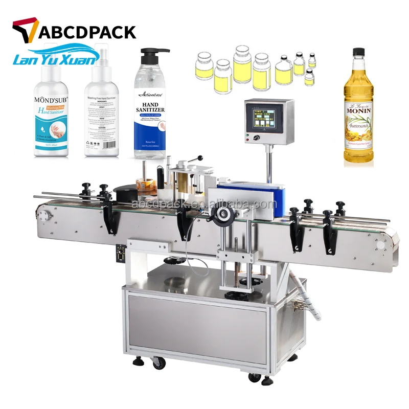 High Speed Full Automatic Plastic Metal Hexagon Round Can Bottle Labeling Machine with Printer