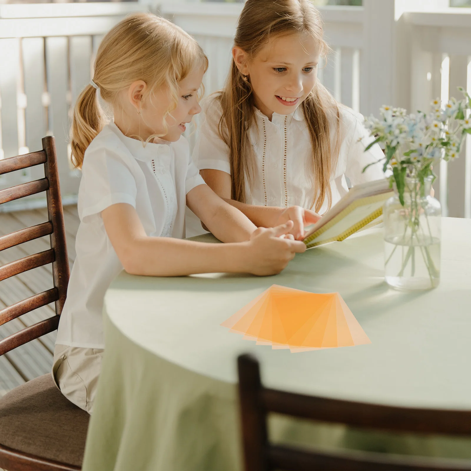 

6Pcs PVC Light Filter Sheet Colored Gels High Transmission Light Diffuser for Photography Stage Party Classroom Lighting Effects