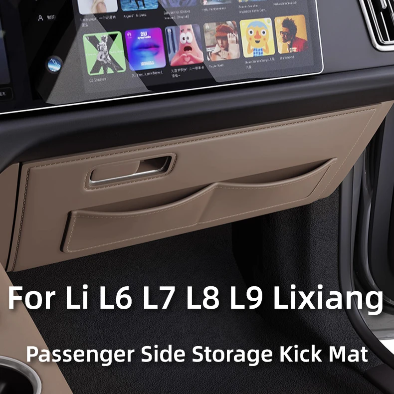 

For Li L6 L7 L8 L9 2025 2024 Lixiang Passenger Side Storage Kick Mat