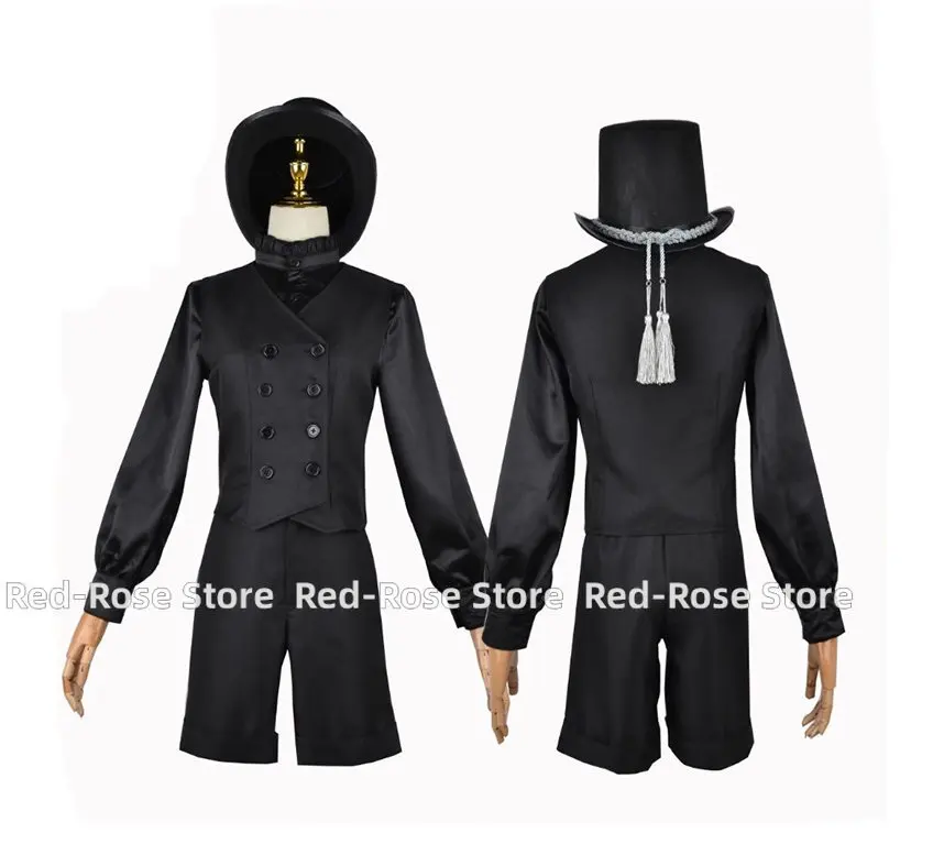 Anime Black Butler Kuroshitsuji Cosplay Ciel Phantomhive Costume 15th Anniversary Black Suits Cosplay