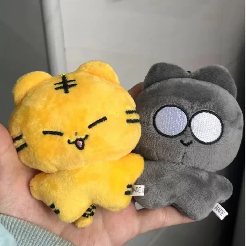 10CM KPOP 17 Wonwoo Hoshi Cartoon Animals Stuffed Doll Keyring Kawaii Baby Tiger Cats Plush Toys Keychains Fans Bag Accessories