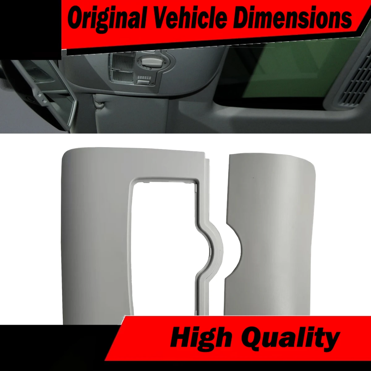 For VW Touran 1T 2006-2012 1T0877837 1x Interior Grey Sunroof Motor Cap Roof Front Reading Light Panel