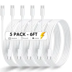 60W Fast Charging Cable for iPhone 15 Pro Max Charger Cable for iPad Mini 6/Pro 2021,iPad Air 4,MacBook Air,Galaxy S23 Switch