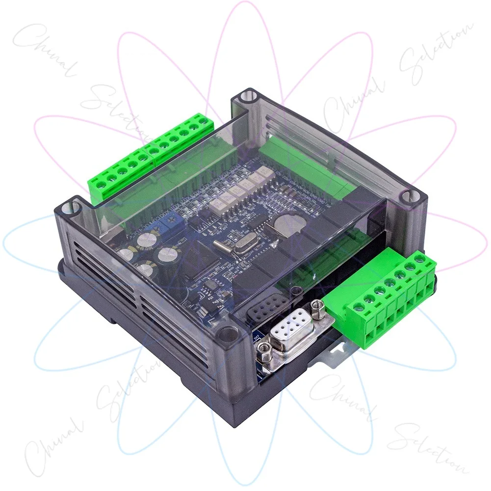 FX3U-14MR -14MT PLC industrial control board 8 In 6 Out Anolog 6AD 2DA Modbus RS485 RTC Case included Relay Transistor Board