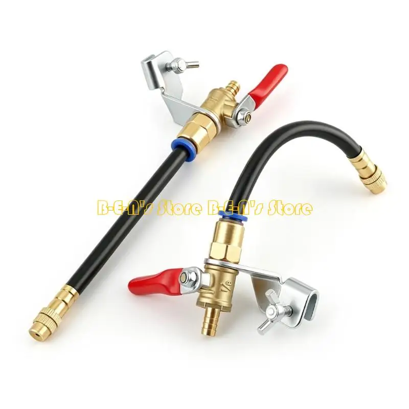 Y1AD Water Sprinkler Nozzle Attachment for Cutting Machine Tasks, Adjustable Wet Cutting Nozzle with 6 Mm Hose Port for Concrete