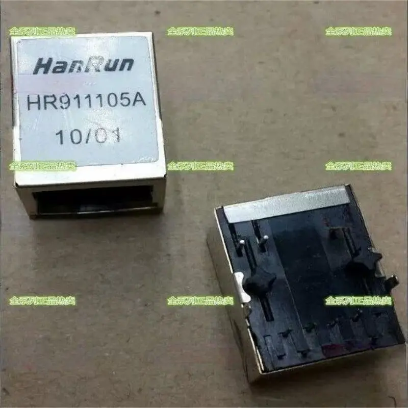 Transformador de red iluminado IC, velocidad de red rápida importada, 10 piezas, HR911105, HR911105A, RJ45