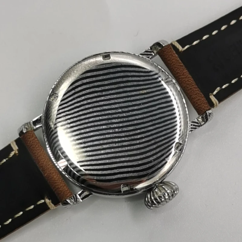 Luxury Men\'s Automatic Mechanical Watch Pilot Watch Damascus Steel Sapphire Mirror Retro Flieger Watch Meteorite Dial Pt5000
