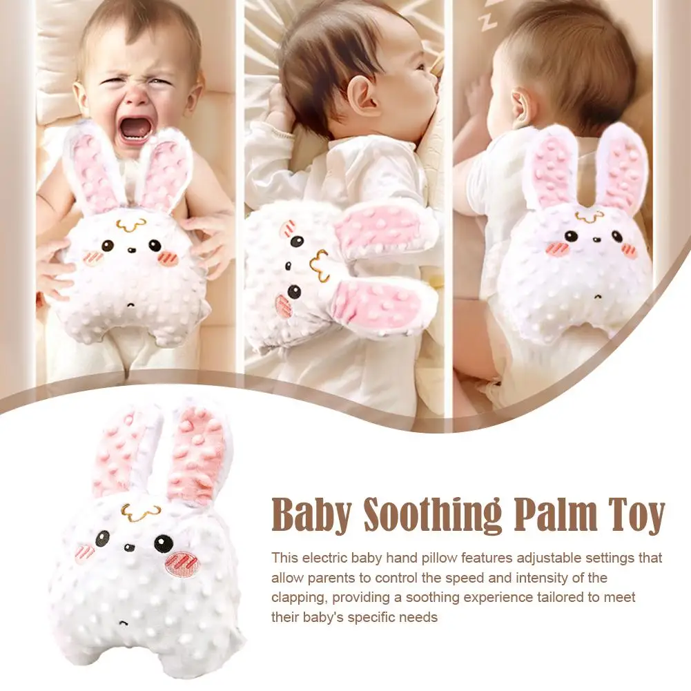 Baby Soothing Palms Pat Sleep Comfort Soft Plush Toy With Gentle Vibration Comfortable Toy For 0-12 Month Z0H1