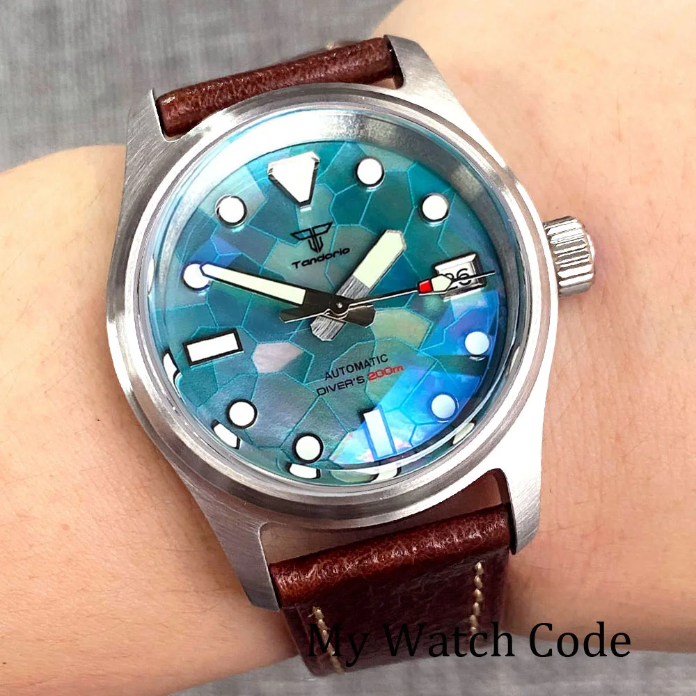 タンドリオ 36mm メンズ ダイバーウォッチ 200m防水