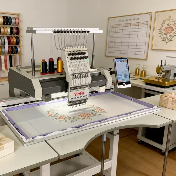 BL-1201E: Large Field Single Head Machine, 12/15 Needles Automatic Industrial Precision