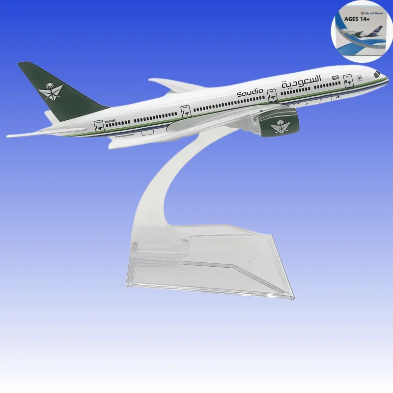 

Модель самолета 16 см, модель самолета, Саудовская Аравия Airlines B787, модель самолета 1:400, литой под давлением металлический Airbus 787, игрушки для самолетов
