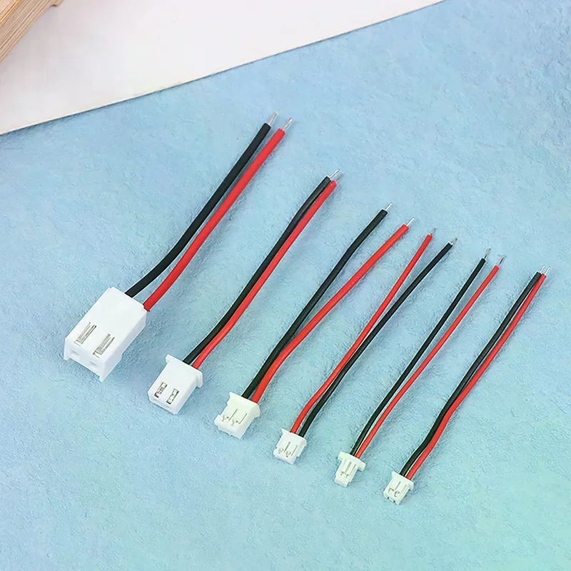 10pcs Small Mini Connector Jst 1.0/1.25/1.5/2.0/2.54/3.96mm Ph 2.0mm Xh 2.54mm 2 Pin Male Female Plug Jack Cable Wire