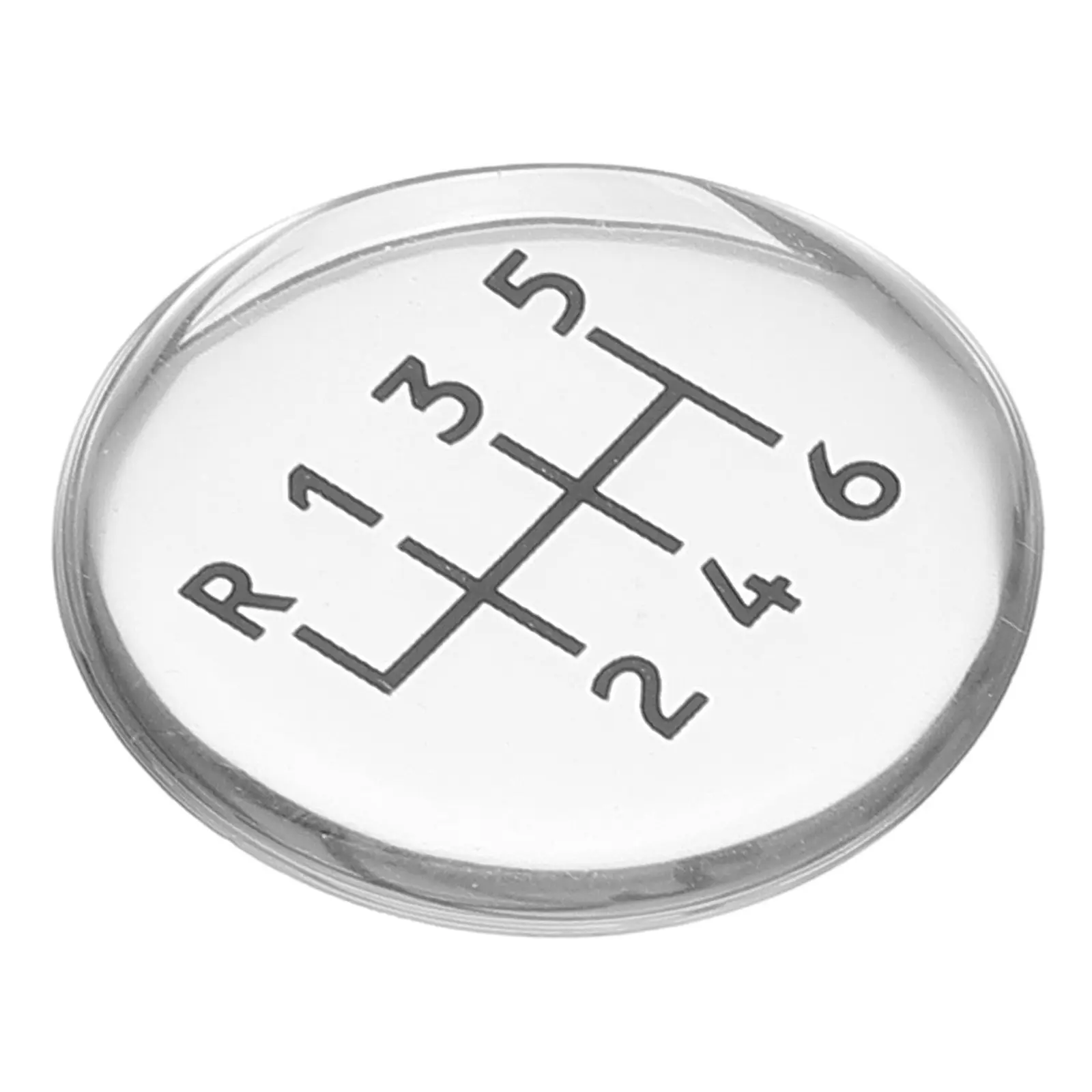 Round Manual Transmission Shift Decal Sticker Universal Shift Bumper Sticker Car Accessories Gear Knob Cover Car