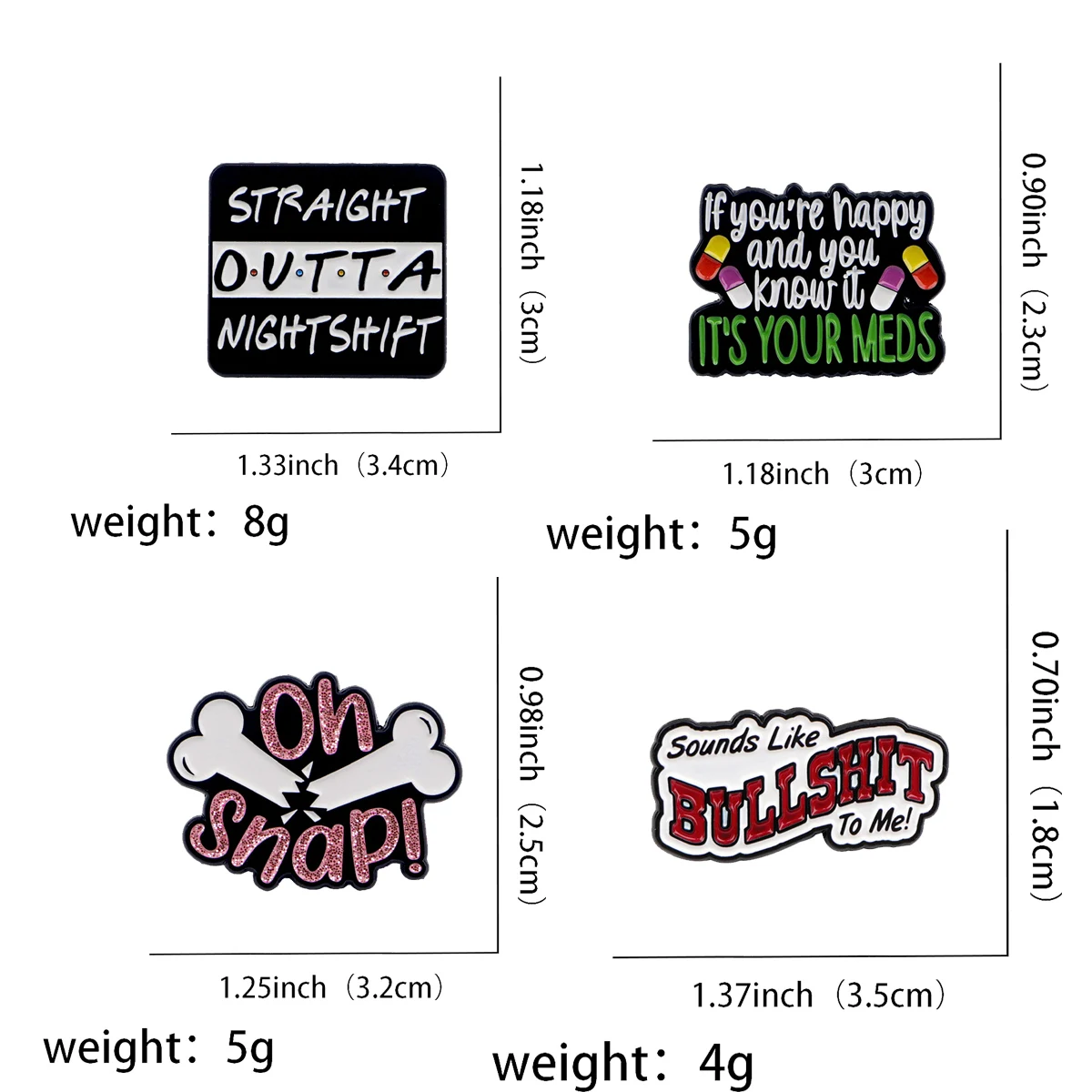 Doctor Quotation Enamel Pins Cartoon Medicine Brooch Clothes Backpack Lapel Badges Fashion Jewelry Accessories For Friends Gifts