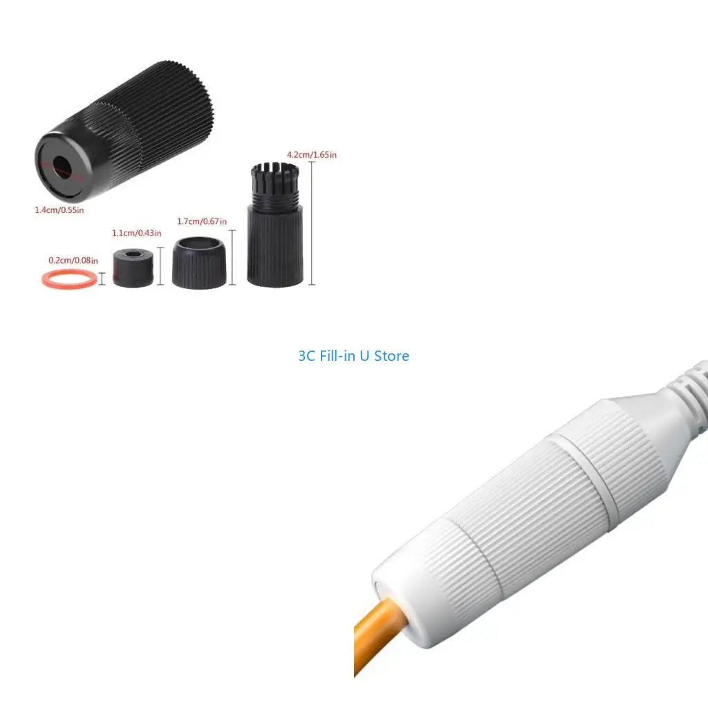 G8TA 5pc Coppia Ethernet esterne RJ45Connettori impermeabili PA66 Accoppiatori rete