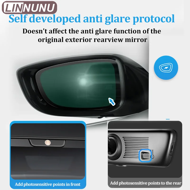 LINNUNU Stream Media Mirror Dashcam Camera Streaming Media CAM Video Recorder Single/Dual Lens LEADING IDEAL L6 L7 L8 L9 Lixiang