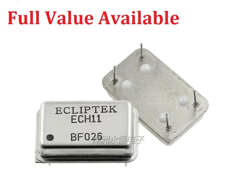 5PCS DIP 4PIN 4MHZ 8MHZ 10MHZ 11.0592MHZ 12MHZ 16MHZ 20MHZ 22.184MHZ 24MHZ 40MHZ 50Mhz/M Rectangle Active Crystal Oscillator