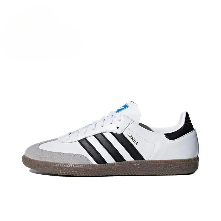 Adidas Originals Samba OG Women and Men white and black unmarked Low Top Lightweight Non-slip German Training Board Shoes