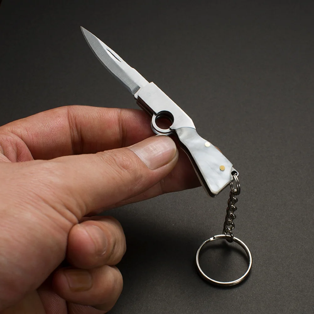 Portable Cutter Tool Multifunctional Mini Knife Keychain Utility Knife Keychain Compact Stainless Steel Folding Knife For Home