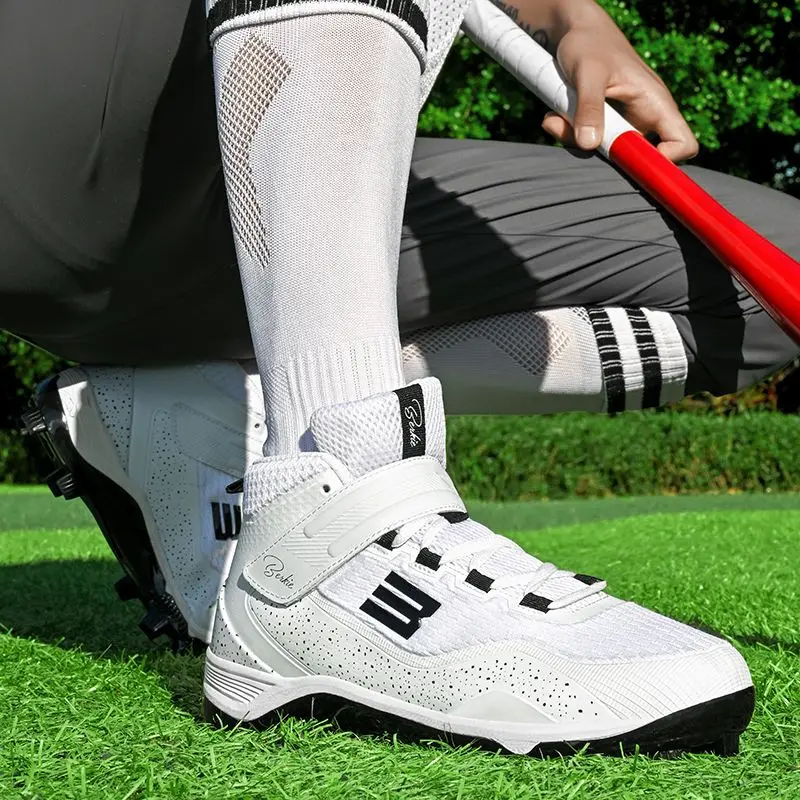 

Men's Baseball Trainer Softball Shoes Beginner Baseball Athletic Shoes Slip Resistant Insoles and Turf Softball Athletic Shoes