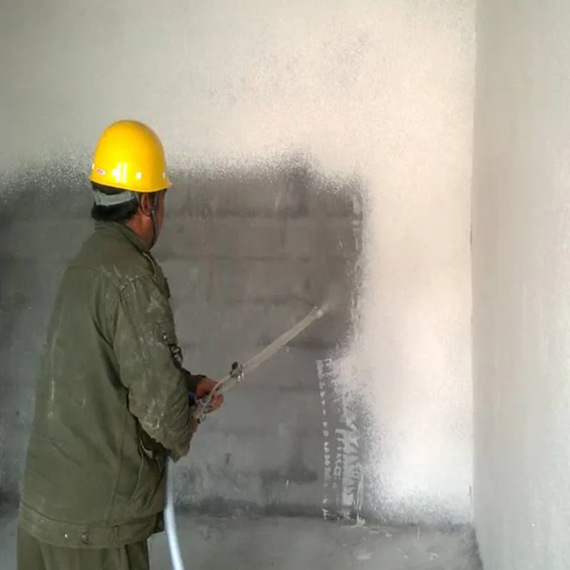 380V Electric Mortar Plaster Sprayer with Air Compressor for Building Project