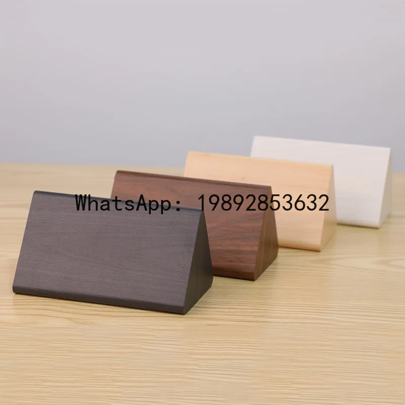 Wooden triangle led alarm clock desktop digital thermometer wooden digital desktop clock