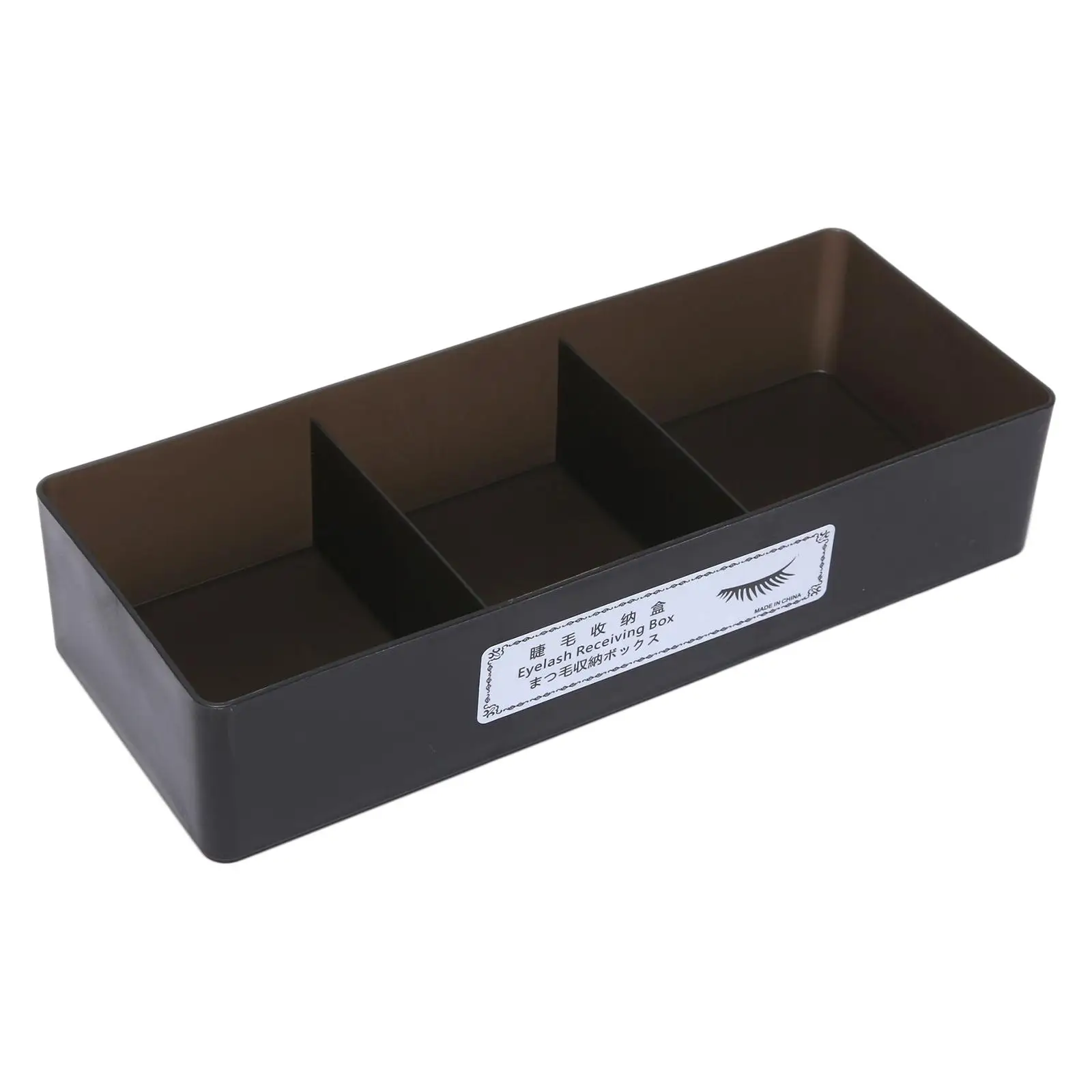 3 Grids Eyelash Storage Box, Makeup Display Container, Eyelashes Holder Case for Grafting, Eyelash Box Extension Tool