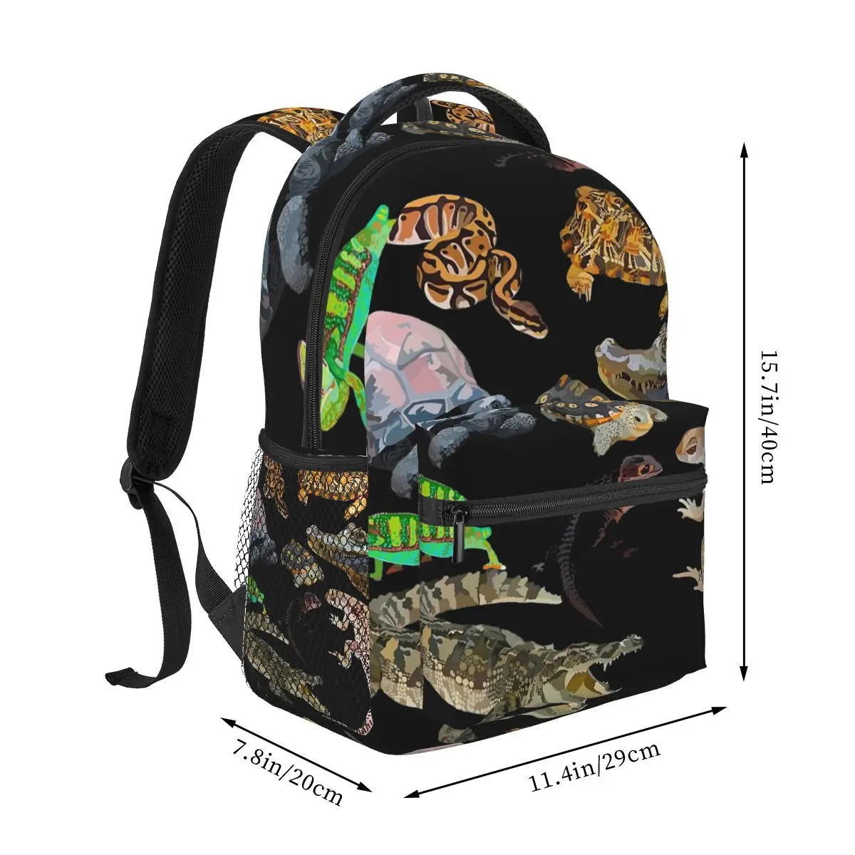 R Is For Reptile. Backpacks Boys Girls Bookbag Children School Bags Cartoon Laptop Rucksack Shoulder Bag Large Capacity