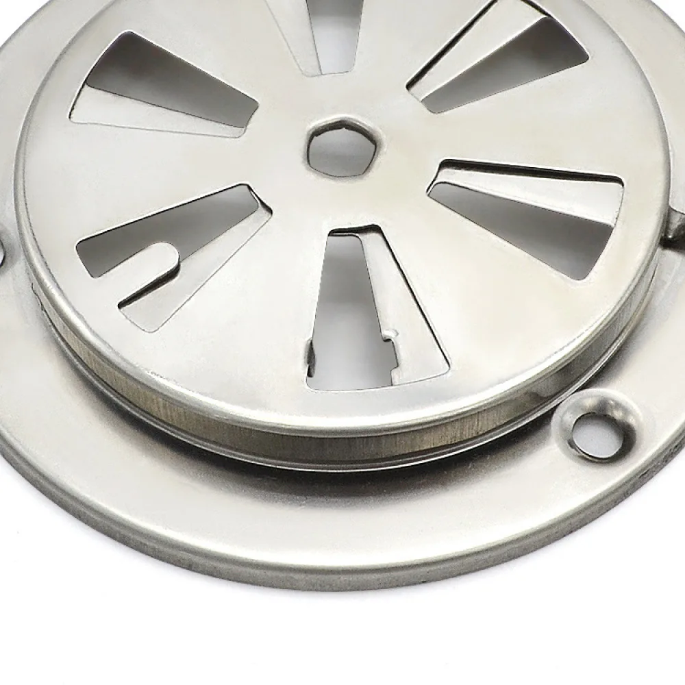 Adjustable Airflow Shutter Damper SK5 F95 Stainless Steel Vent Grille For Industrial Drying Oven Incubator Exhaust Port