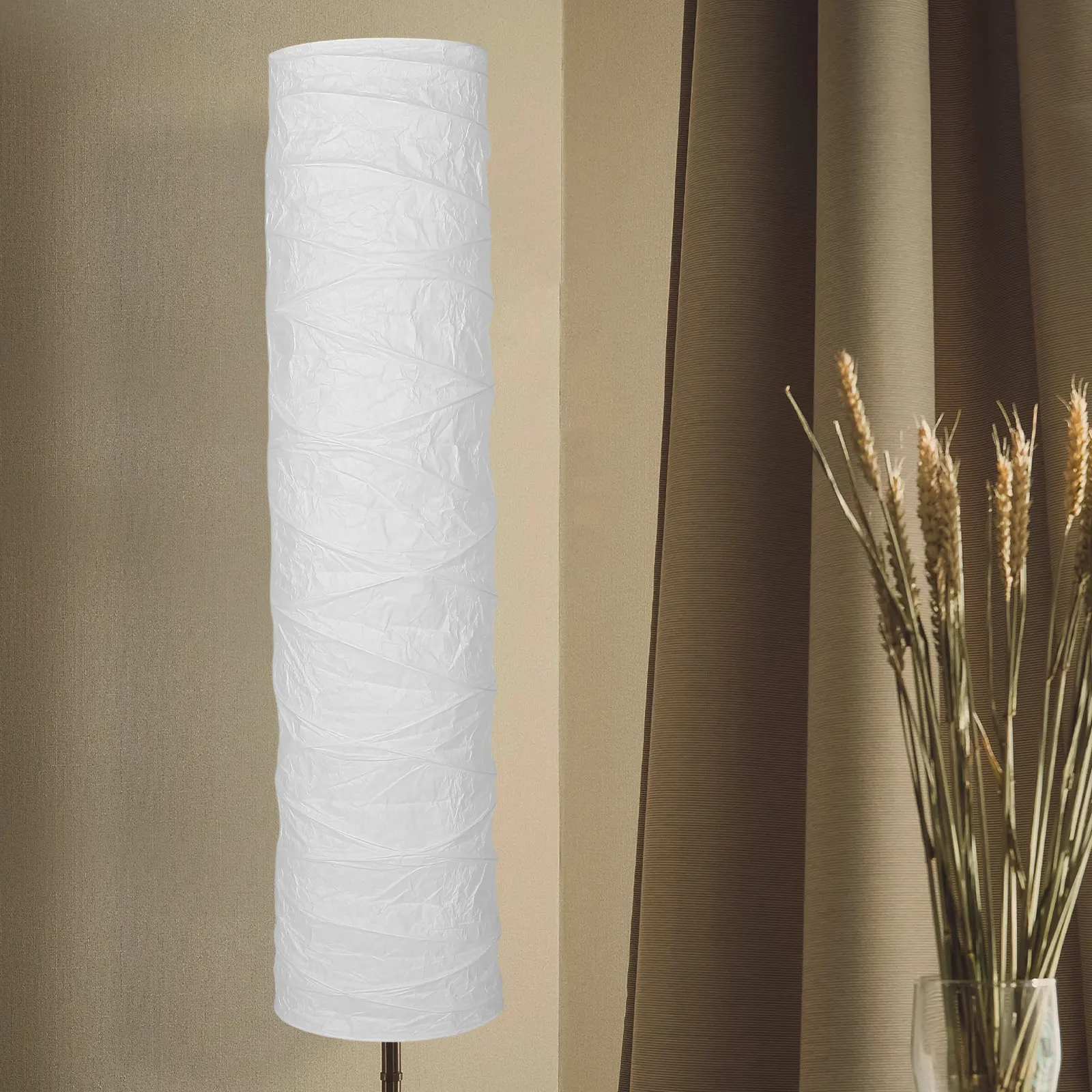 

Modern Minimalist Paper Floor Lamp Shade Replacement Foldable Lightweight Design for Standing Lamp Living Room Bedroom Home