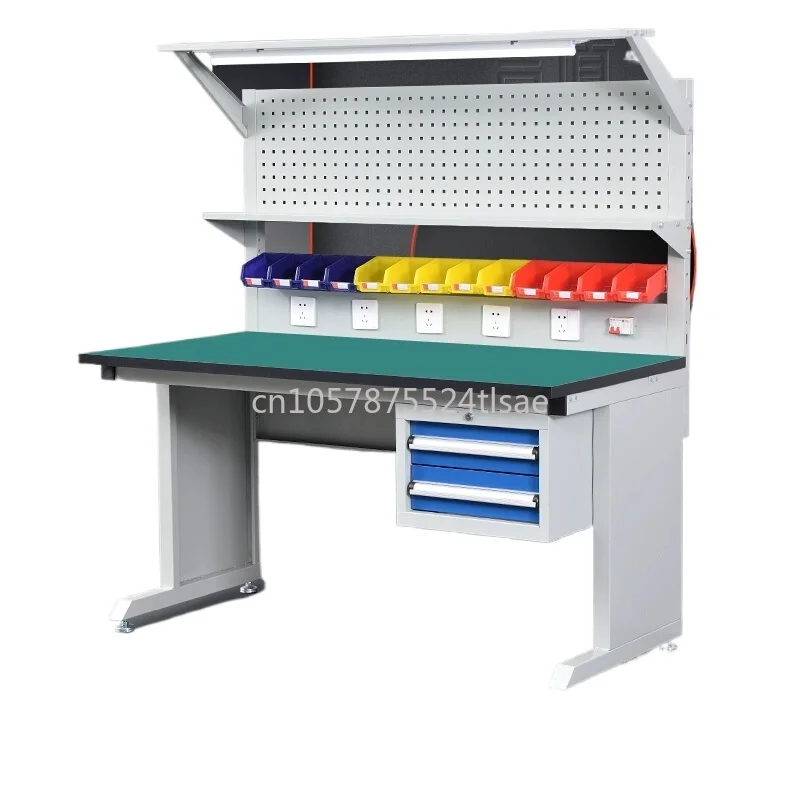 

Anti-static workbench with lamp workshop assembly line assembly table, experimental heavy-duty operation bench
