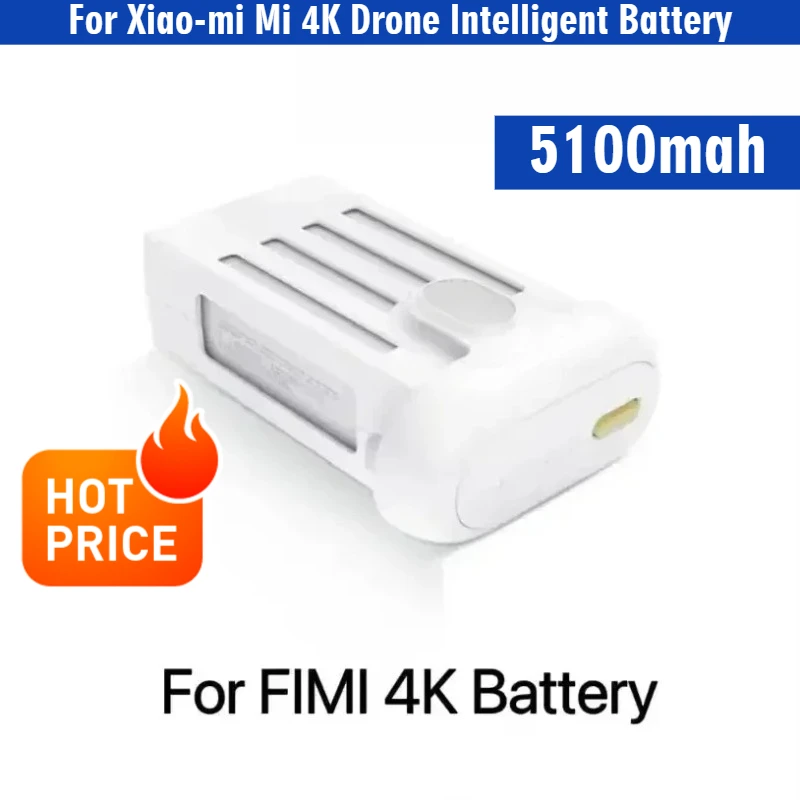 

For Xiao-mi Mi 4K Drone Intelligent Battery 5100mAh for Fimi 1080P RC with Gold White Grey Button