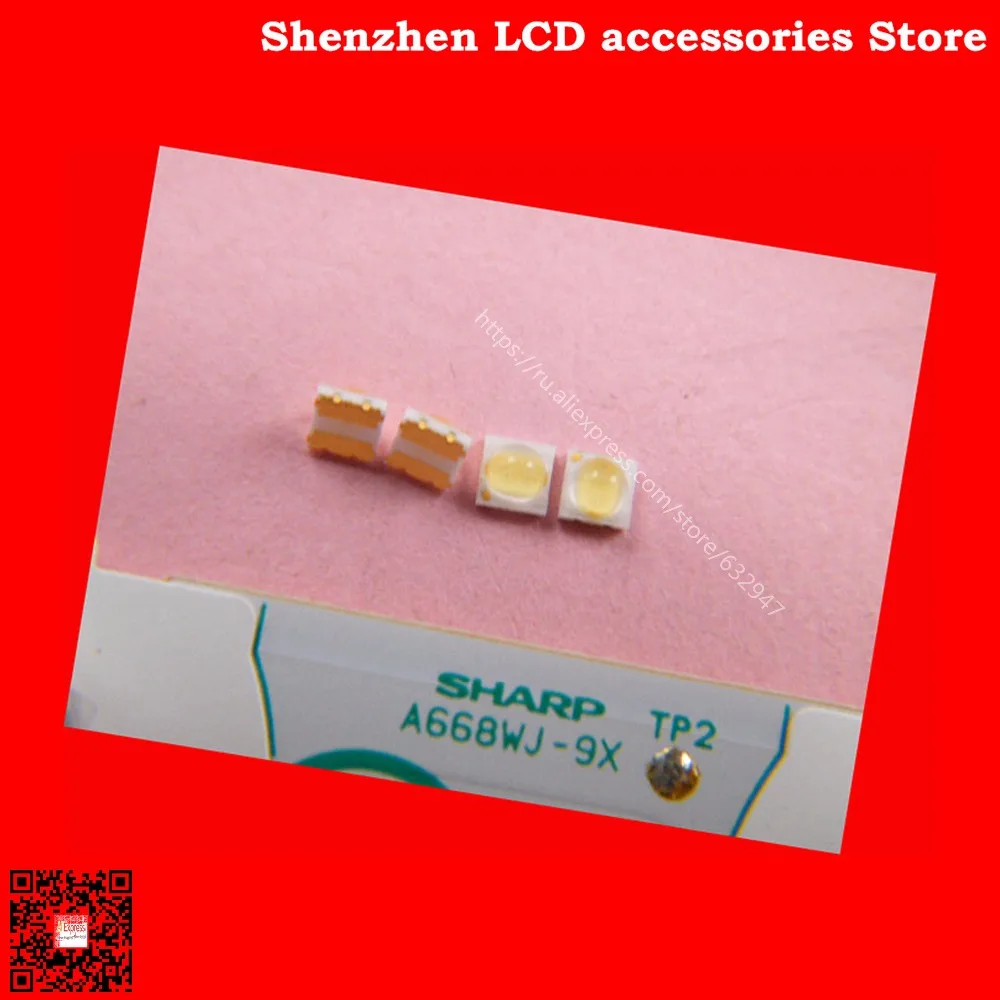 120 개/몫 샤프 백라이트 수리 용 라이트 비즈 발광 다이오드 2828 액세서리 6V