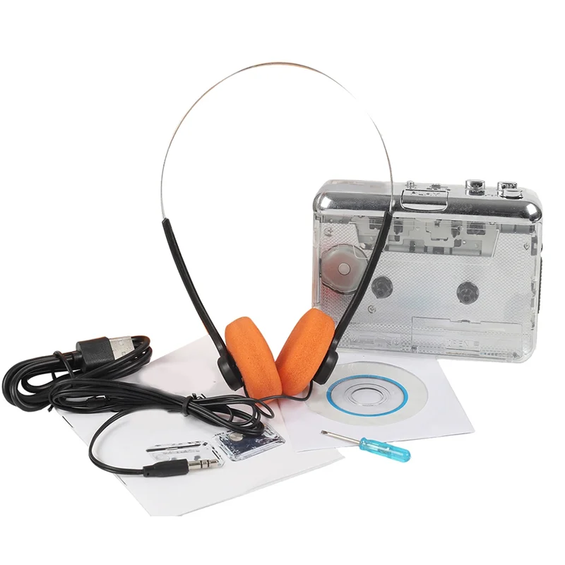 

B04C-Portable Cassette Player Tape To MP3 Conversion Recorder USB Type C To USB Converter Audio Music Player