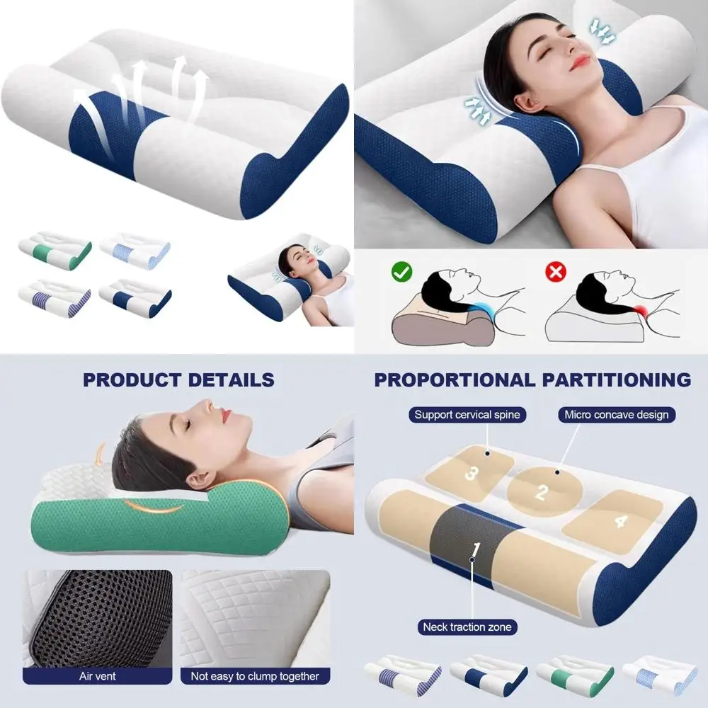 

ergonomic down pillow for enhanced sleep and neck support