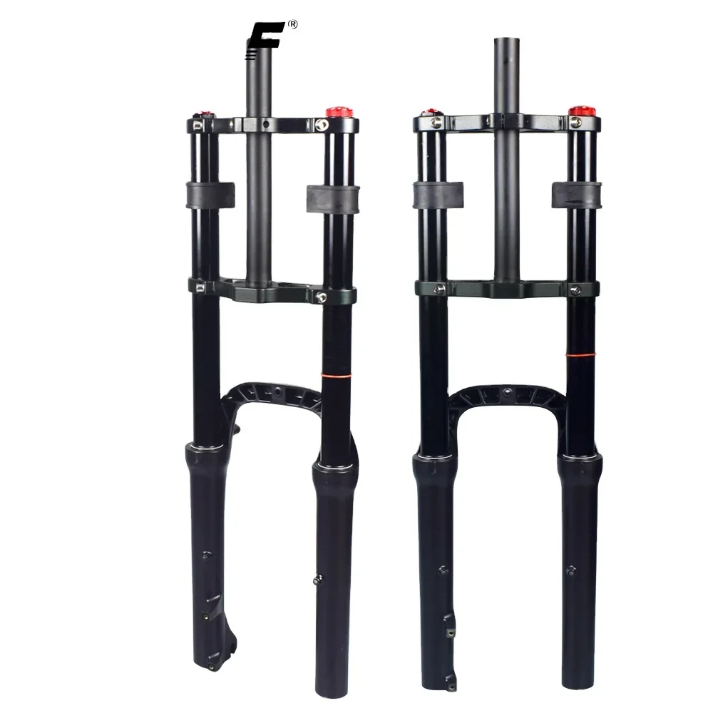 20 Bicycle Double Crown Suspension Fork Travel 185MM Fat Bike Front Suspension Fork