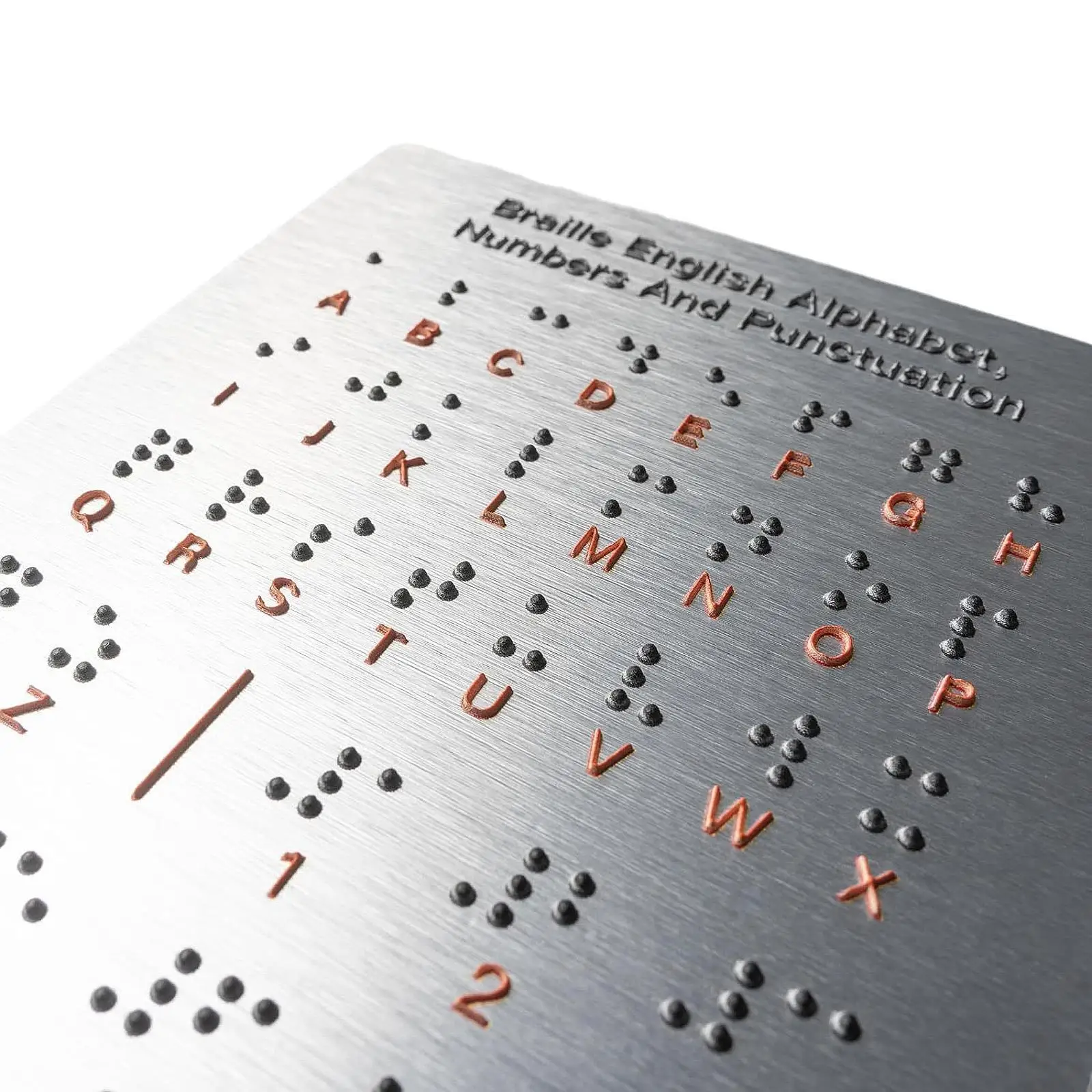 Braille placa do alfabeto ajuda de ensino portátil braille aprendizagem leve placa braille para cegos adultos crianças iniciantes