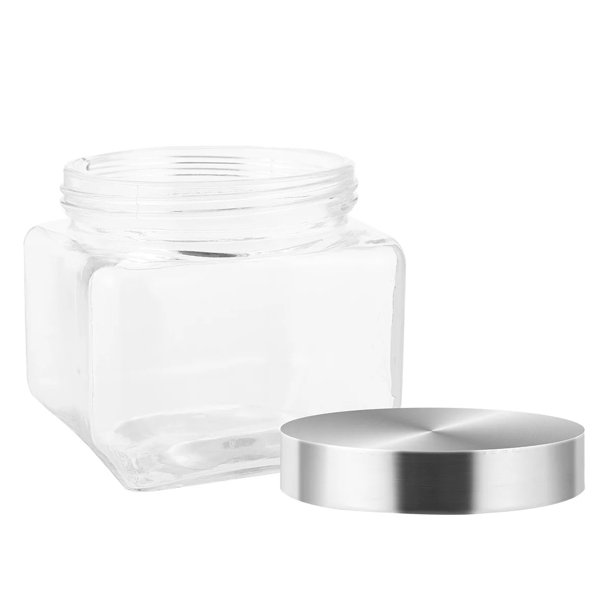 

Food Jar Container Storage Cereal Containers Glass Tea Holder Household Transparent