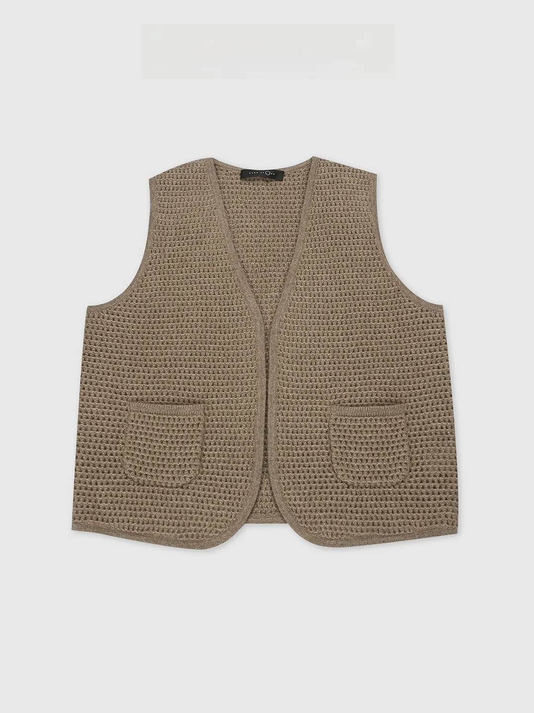 

Baatone Lambswool V-Ne Knitted Vest Hollow out Design Thiened Autumnal Pure Color Faionable Versatile Women's Vest