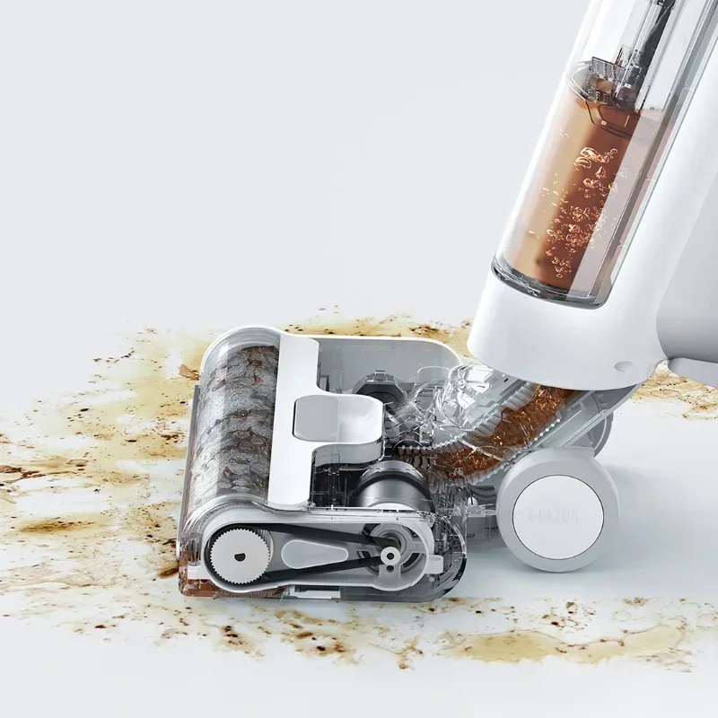 XIAOMI MIJIA Высокотемпературный беспроводной пылесос для влажной и сухой уборки, швабра для мытья горячей воды, ручная умная мойка для пола, самоочистка или