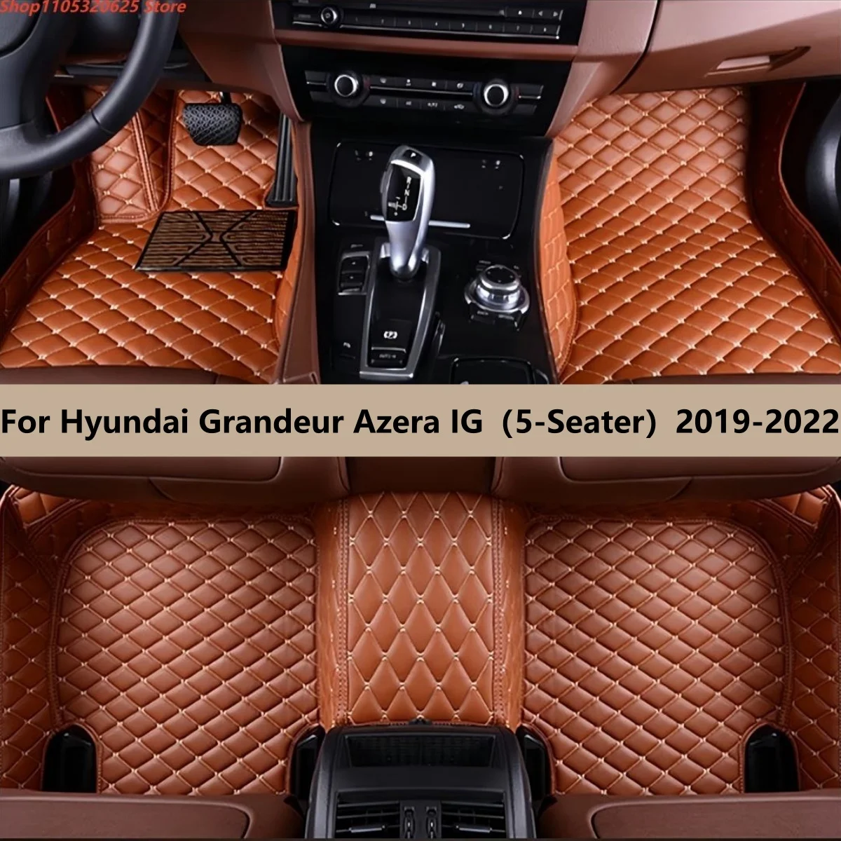 

Коврик для пола для Hyundai Grandeur Azera IG (5-местный) 2019 2020 2021 2022, водонепроницаемый коврик, автомобильные коврики, роскошные автомобильные аксессуары