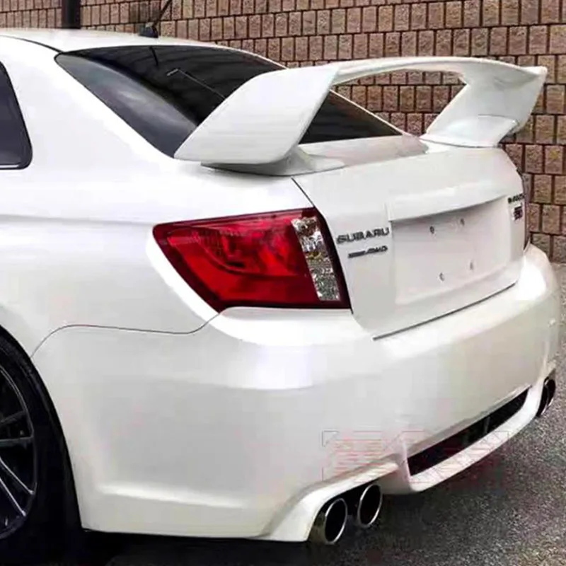 

White,For Subaru WRX STI 2007-2013 Year Roof BIG Spoiler Wing Car Trunk Rear Tail Lip Body Kit Accessories