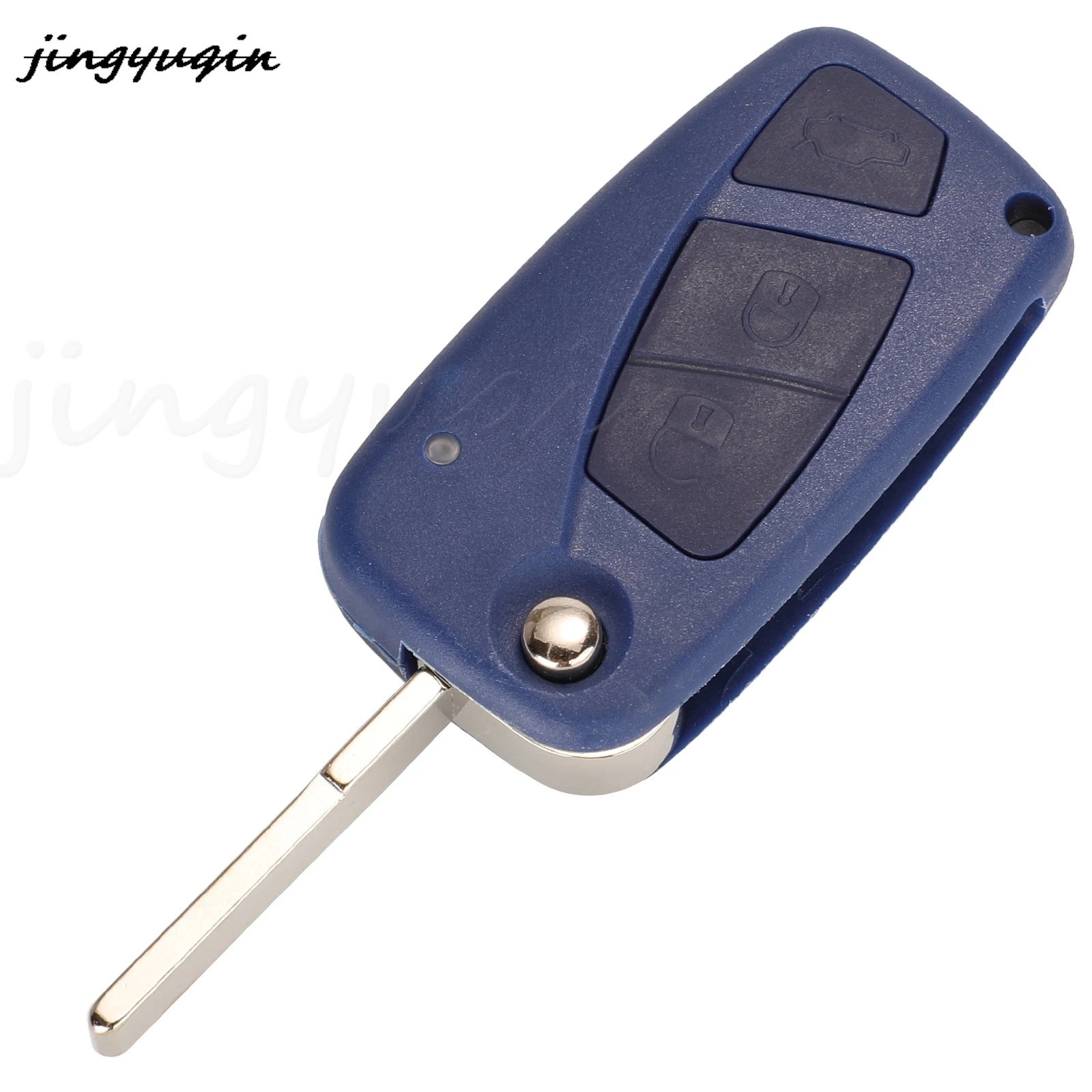 jingyuqin 3 Buttons Smart Remote Car Key For Fiat 500 Punto Ducato Stilo Panda Bravo Ford Ka (2008 - 2016) Fob PCF7946 433Mhz