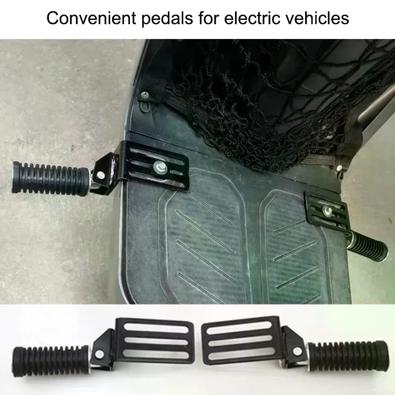 Foldable Universal Motorcycle Foot Rests 1Pair Passenger Foot Anti-Slip Hanging Step Aluminum Alloy Original Floorboard Parts