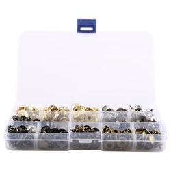 Kit de boutons-pression en cuir pour vêtements et sacs, boutons-pression en métal, boutons-pression, 4 documents, 100mm, 12.5 ensembles