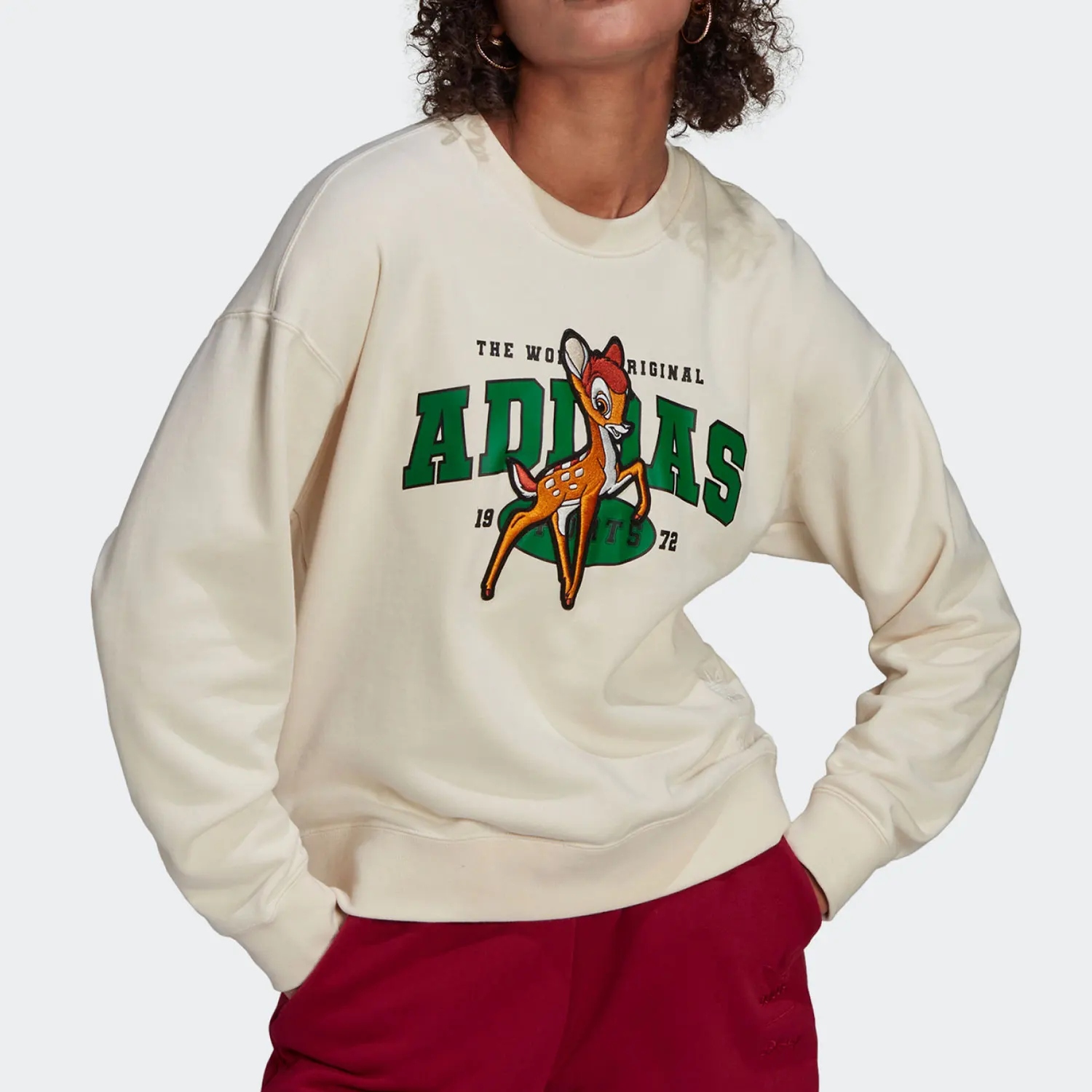 Adidas Original Women's Printed Loose Pullover Hoodie HD2754