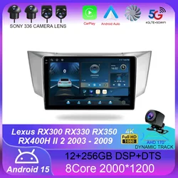 For Lexus RX300 330 400H II 2 2003-2009 Car Radio Navigation Multimedia Video Player Android15