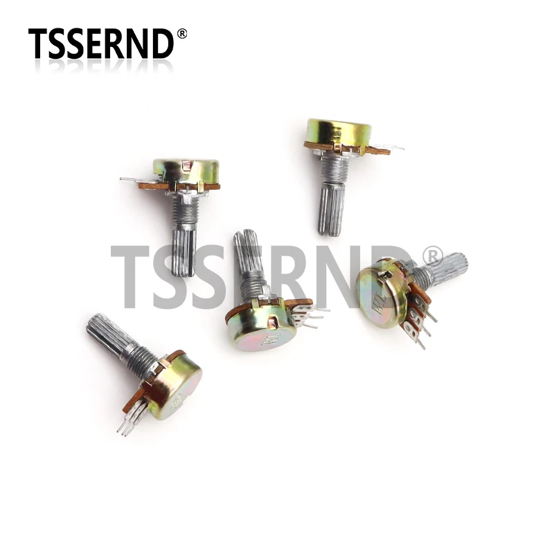 5pcs WH148 3PIN 20 มม.Potentiometer B1K-B1M ohm B1K B2K B5K B10K B20K B50K B100K B500K B1M 1K 2K 5K 10K 50K 100K 500K 1M