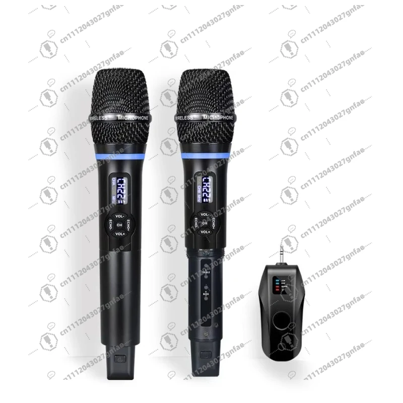 New Echo treble bass BT karaoke wireless dynamic microphone children's charging karaoke microphone